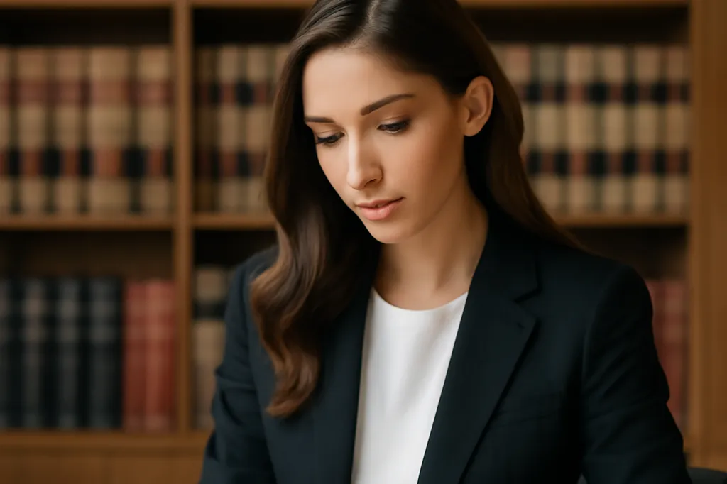 Avocat consultant un contrat d'agence matrimoniale avec loupe, symbole de vérification juridique avant paiement